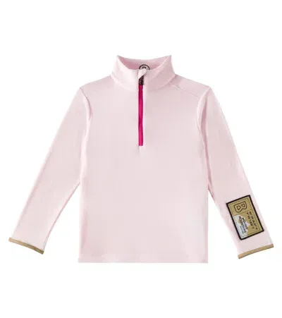 Bogner Kids' Dani Half-zip Technical Top In Pink