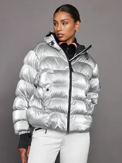 Bogner Fire+ice Rosetta Ski Jacket In Liquid Silver