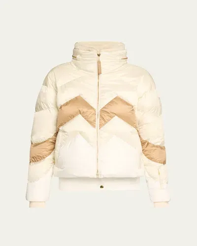 Bogner Vanya Down Puffer Jacket In Eggshell