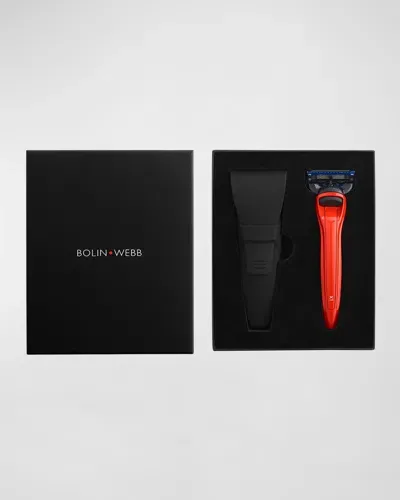 Bolin Webb X1 Razor And Case Set In Red