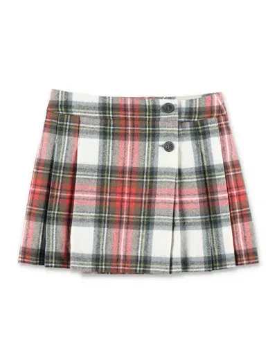 Bonpoint Kids' Mini Skirt Check In Coquelicot