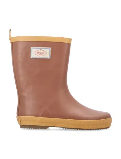 Bonpoint Kids' Rubber Boots In Terre De Sienne