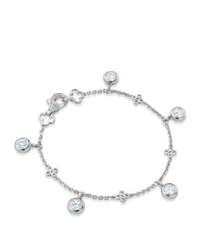 Boodles Platinum And Diamond Beach Bracelet In Metallic