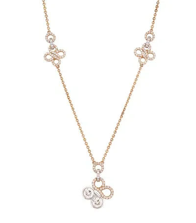 Boodles Rose Gold, Platinum And Diamond Large Be  Necklace