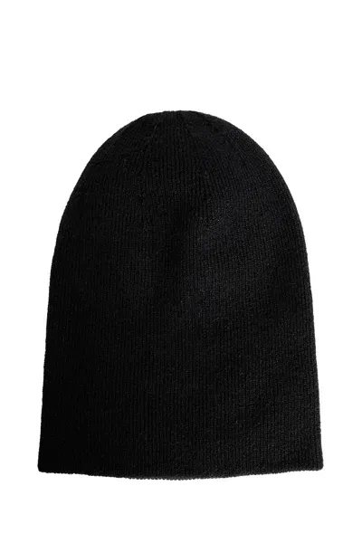 Boris Bidjan Saberi Ribbed Cotton Beanie In Black