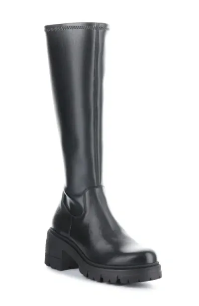 Bos. & Co. Brenna Waterproof Platform Knee High Boot In Black