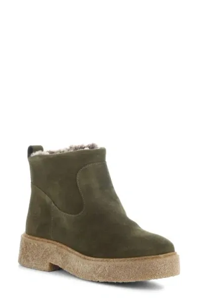 Bos. & Co. Scout Waterproof Winter Bootie In Olive/castanho