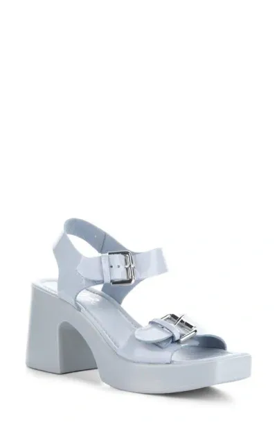 Bos. & Co. Vela Ankle Strap Platform Sandal In Ice Nappalak