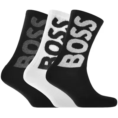 Boss Business Boss 3 Pack Logo Socks In Black