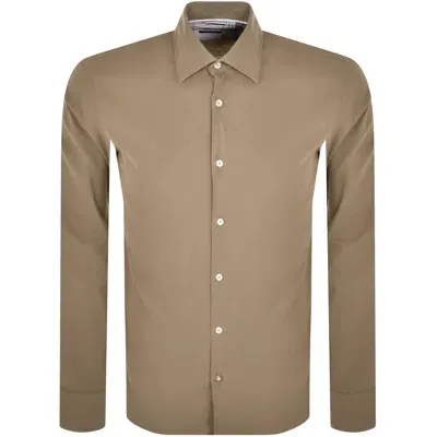 Boss Business Boss C Hal Kent C4 Long Sleeved Shirt Beige