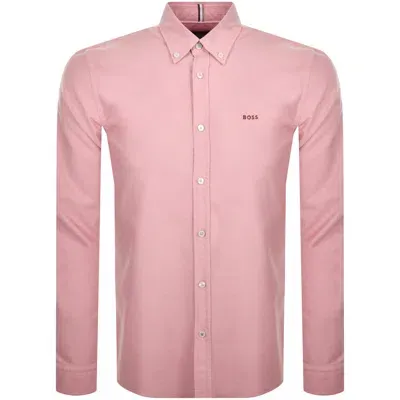 Boss Business Boss H Roan Long Sleeve Shirt Pink