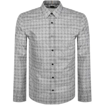 Boss Business Boss Liam Kent Long Sleeve Shirt Grey