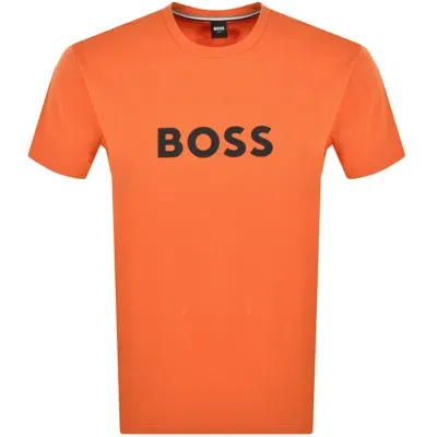 Boss Business Boss Logo T Shirt Orange