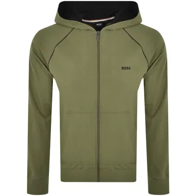 Boss Business Boss Mix And Match Full Zip Hoodie Green