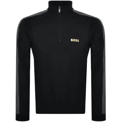 Boss Business Boss Quarter Zip Sweatshirt Black