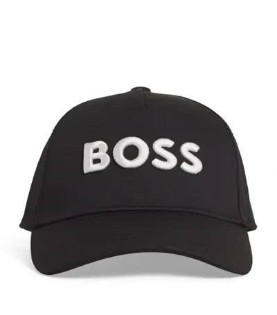 Bosswear Kids' Logo-print Baseball Cap In Black