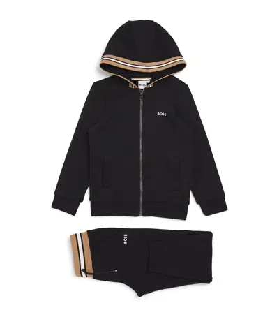 Bosswear Kids' Logo Tracksuit Set In Black