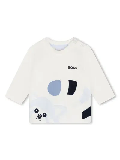 Bosswear Babies' Red Panda T-shirt In White