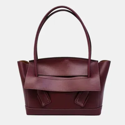 Pre-owned Bottega Veneta Arcom Medium Bag In Burgundy