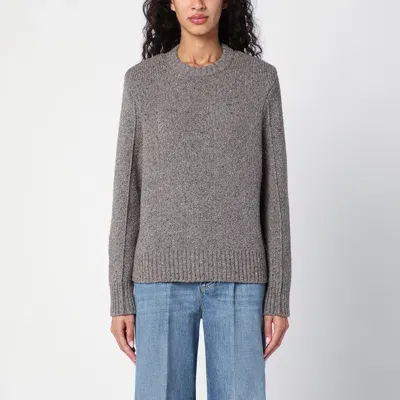 Bottega Veneta Beige Mélange Sweater In Wool Blend