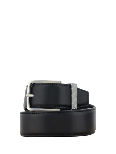 Bottega Veneta Belt In Black-silver