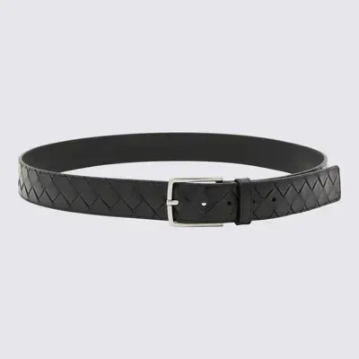 Bottega Veneta Black Leather Belt