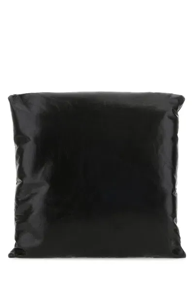 Bottega Veneta Black Leather Pillow Clutch