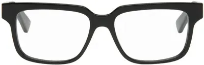 Bottega Veneta Black Square Glasses In Black-black-transpar