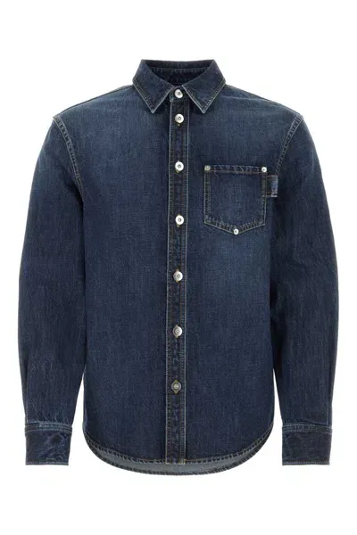 Bottega Veneta Denim Shirt In Blue