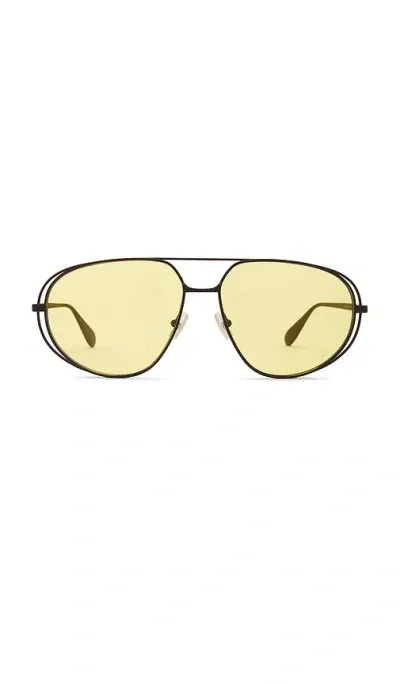 Bottega Veneta Bv1344s Sunglasses In Black & Yellow