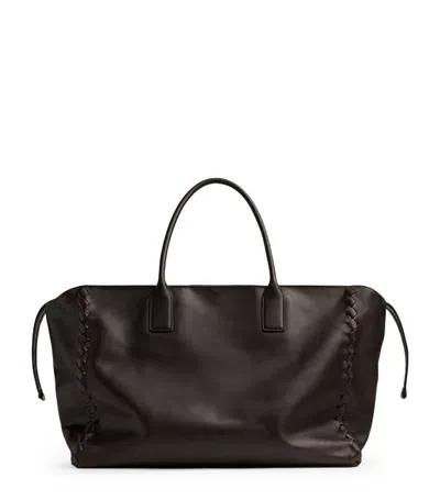 Bottega Veneta Calfskin Cabat Tote Bag In Fondant