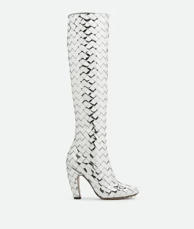 Bottega Veneta Canalazzo Boot In Silver