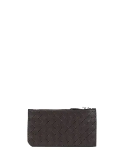 Bottega Veneta Card Holder In Fondant-silver