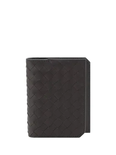 Bottega Veneta Card Holder In Fon/deep Bl/new Sa-g