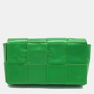 Pre-owned Bottega Veneta Cassette Belt Bag In Green