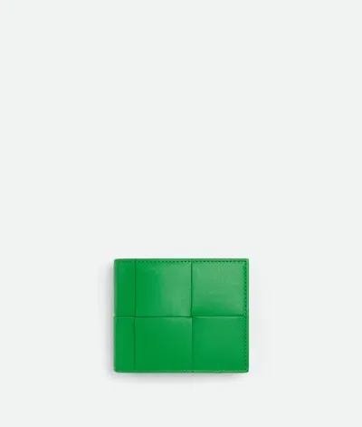 Bottega Veneta Cassette Bi-fold Wallet With Coin Purse In Parakeet