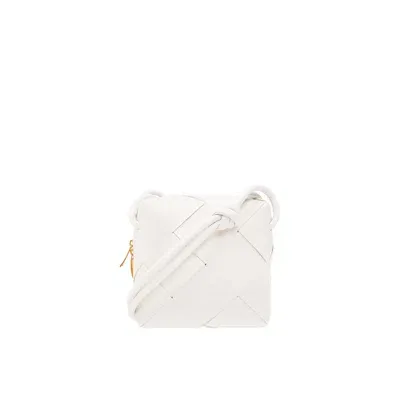 Bottega Veneta Cassette Mini Shoulder Bag In White