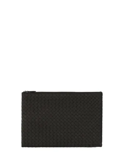 Bottega Veneta Clutch Bag In Espresso