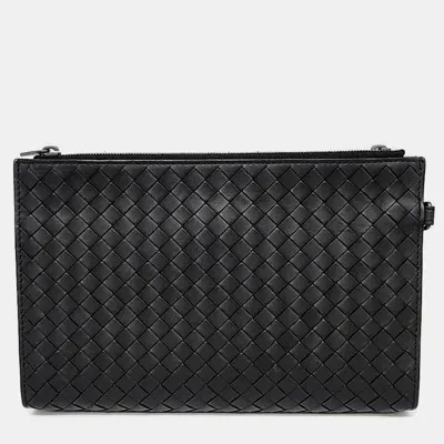 Pre-owned Bottega Veneta Clutch In Black