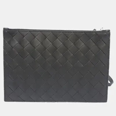 Pre-owned Bottega Veneta Clutch In Black