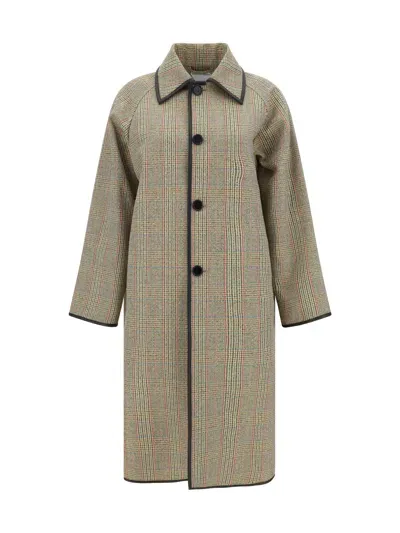 Bottega Veneta Coat In Beige/yellow/blue