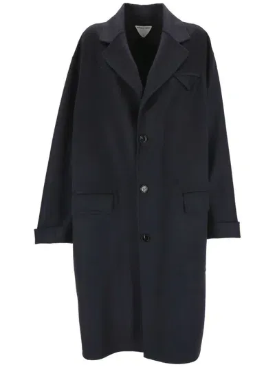 Bottega Veneta Coats In Navy