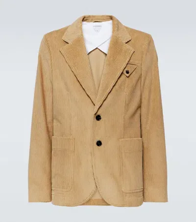 Bottega Veneta Cotton Corduroy Blazer In Beige