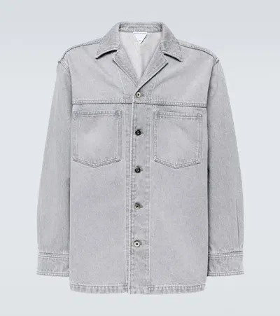 Bottega Veneta Denim Shirt In Grey