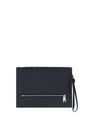 Bottega Veneta Document Holder In Shadow N-silver