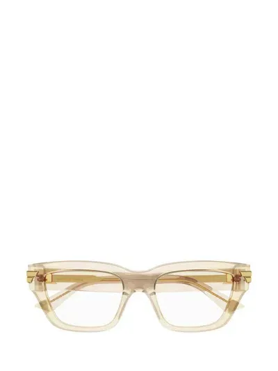 Bottega Veneta Eyeglasses In Beige