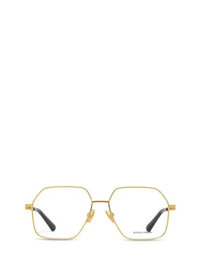 Bottega Veneta Eyeglasses In Gold