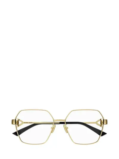 Bottega Veneta Eyeglasses In Gold