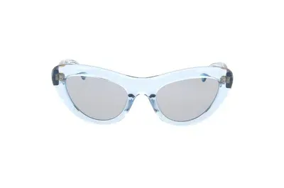 Bottega Veneta Eyewear Bombe Cat Eye Sunglasses In Blue