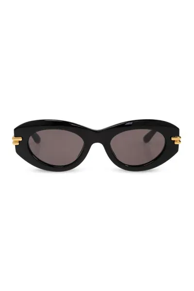 Bottega Veneta Eyewear Cat Eye Frame Sunglasses In Black